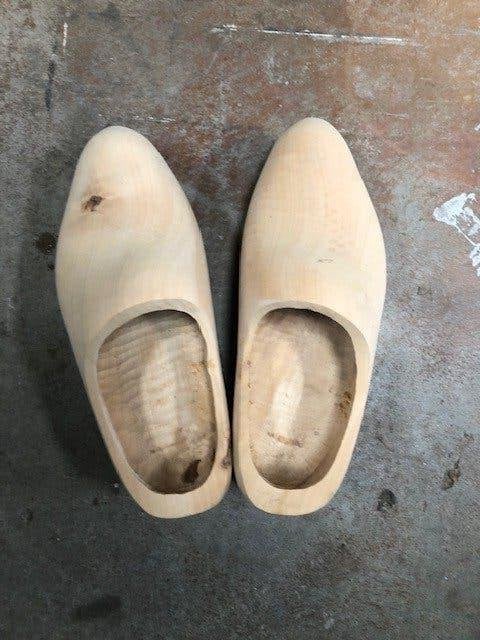nieuwe blanke klompen, Ophalen, Schoenen, Nieuw, Heren