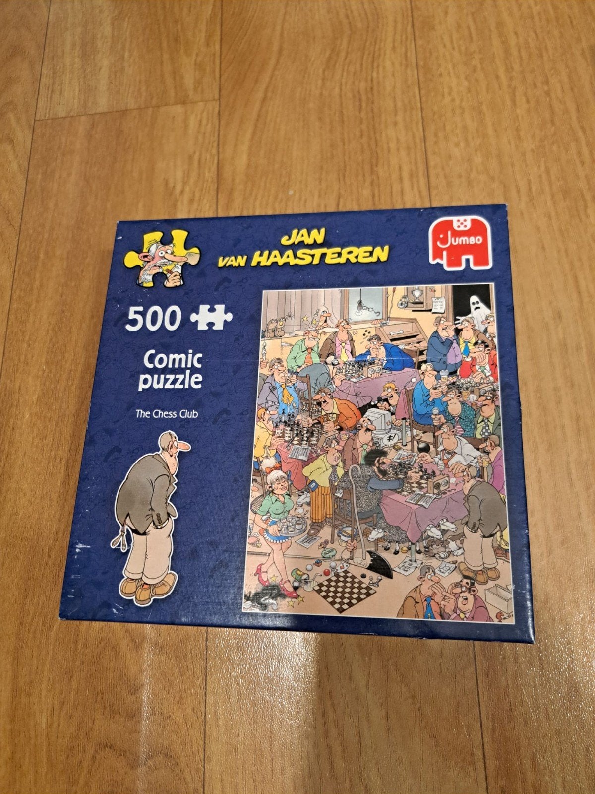Jan van Haasteren Comic Puzzle - The Chess Club 500 stukjes, Ophalen of Verzenden, 500 t/m 1500 stukjes, Nieuw, Legpuzzel