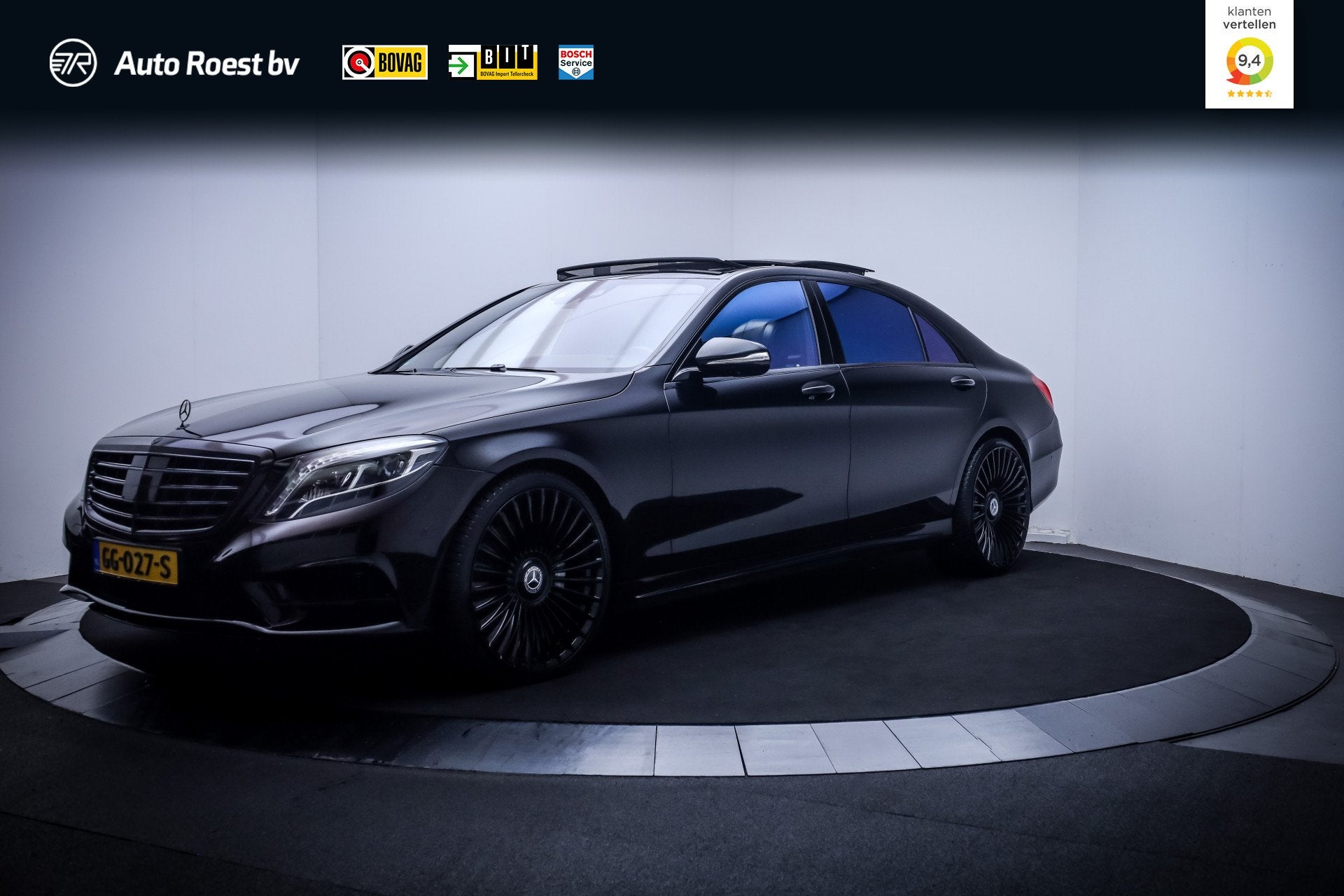 Mercedes-Benz S-Klasse 500 4Matic Lang Prestige Plus PANO |, Gebruikt, Zwart, Vierwielaandrijving, Sedan