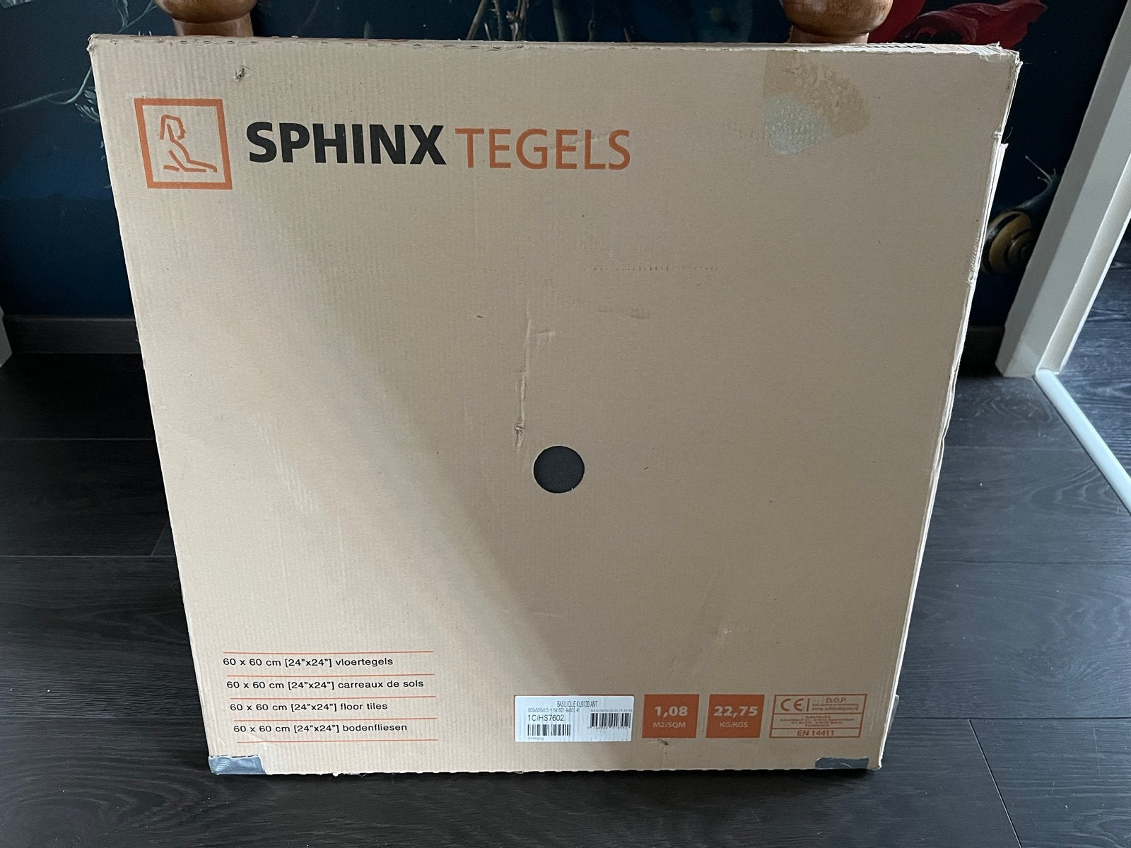 Sphinx Vloertegels 60x60 cm - Nieuw in doos, Doe-het-zelf en Verbouw, Tegels, Ophalen, 60 cm of meer, Keramiek, Nieuw