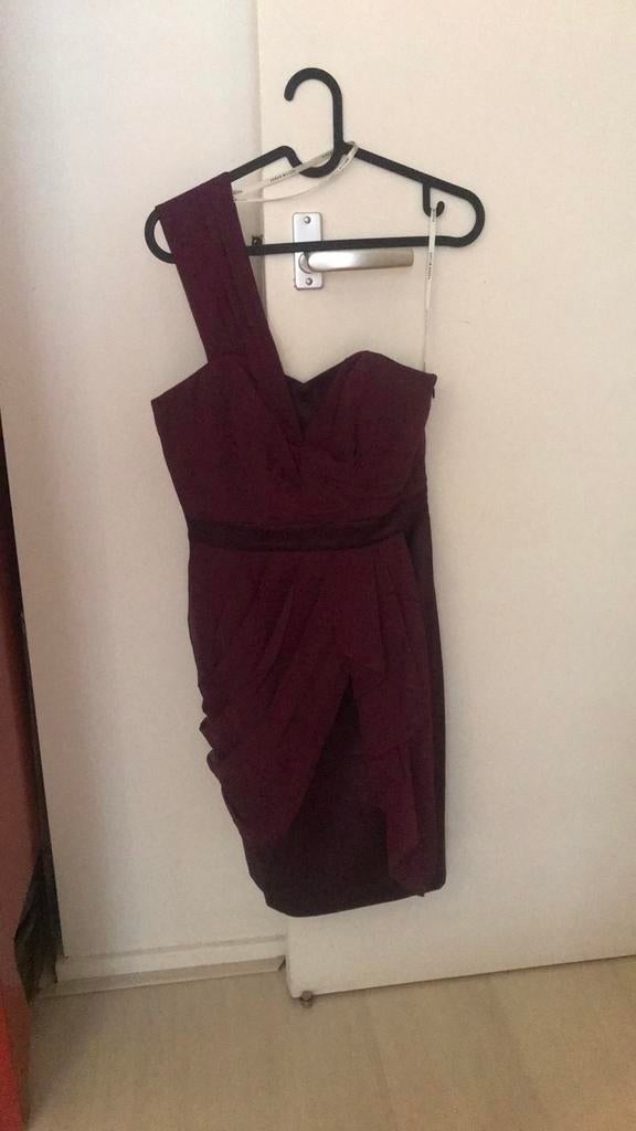 Karen Millen jurk, Kleding | Dames, Jurken, Zo goed als nieuw, Maat 36 (S), Paars, Boven de knie, Ophalen of Verzenden
