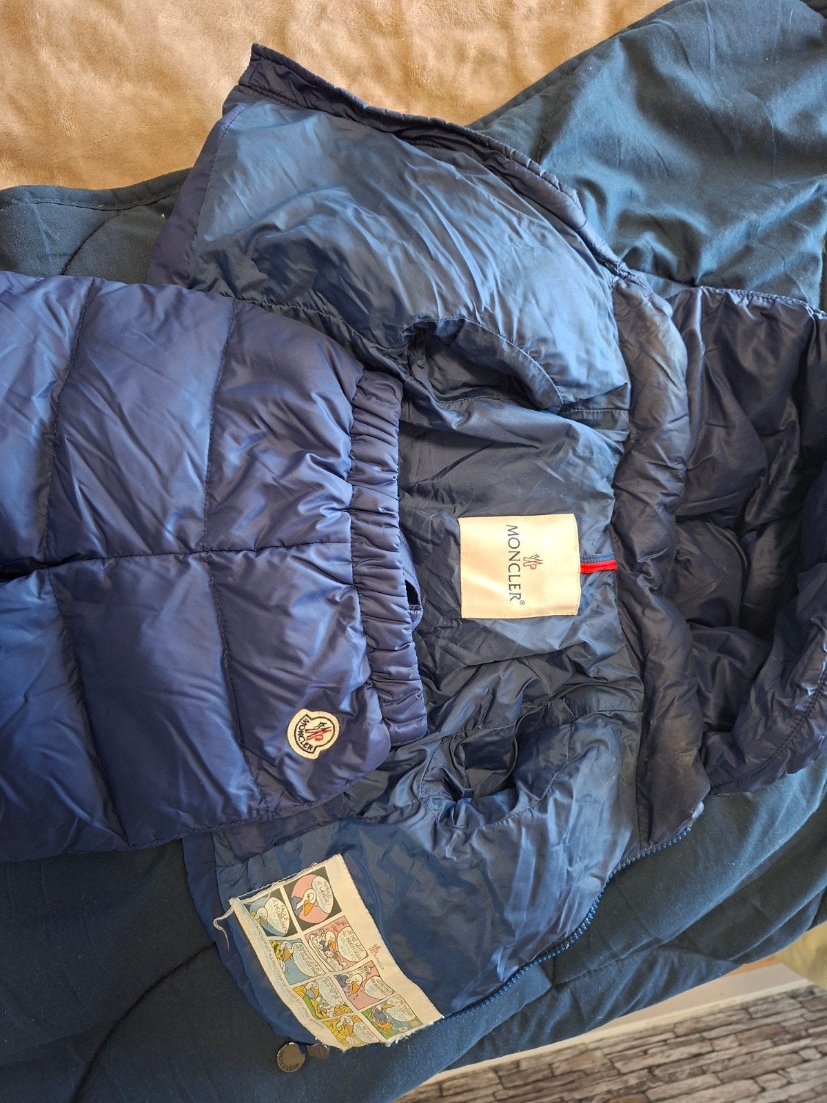 Moncler Heren Donsjack - Blauw, Ophalen, Moncler, Blauw, Overige maten