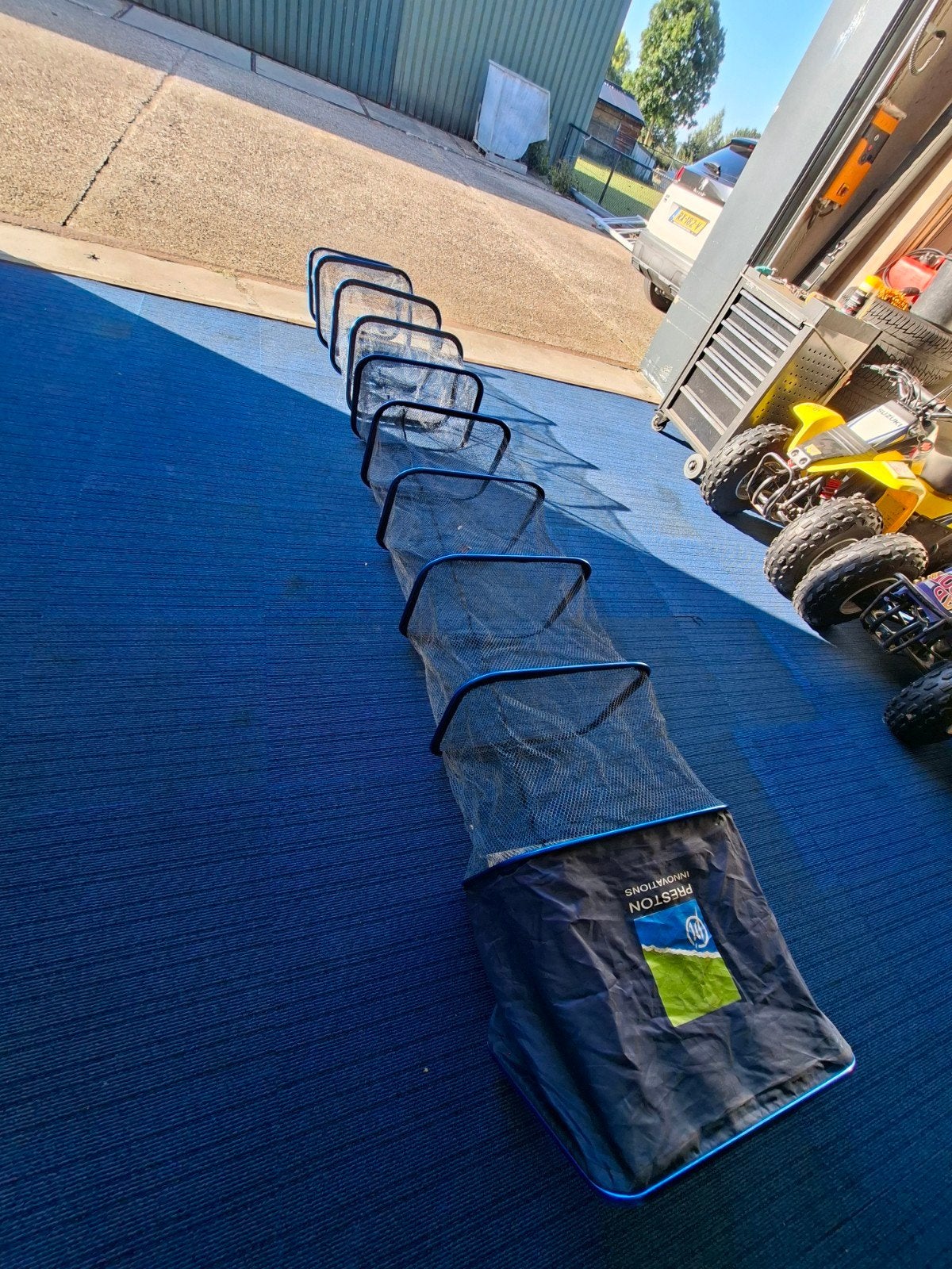 Preston Innovations leefnet met draagtas, Watersport en Boten, Hengelsport | Algemeen, Ophalen, Gebruikt, Net of Fuik