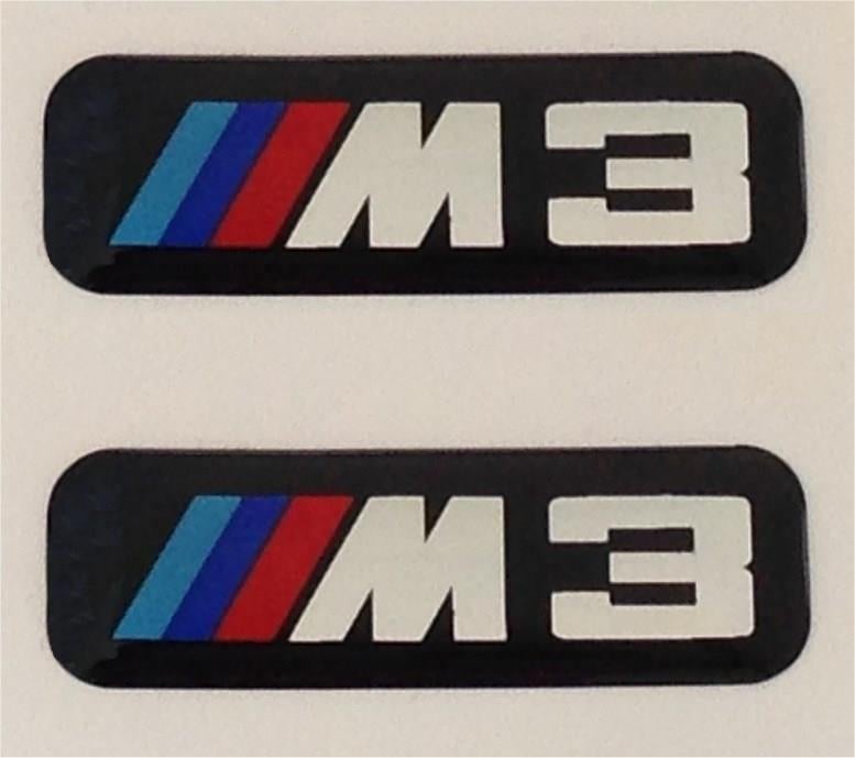 BMW M3 3D doming sticker set #5, Auto diversen, Autostickers, Ophalen of Verzenden