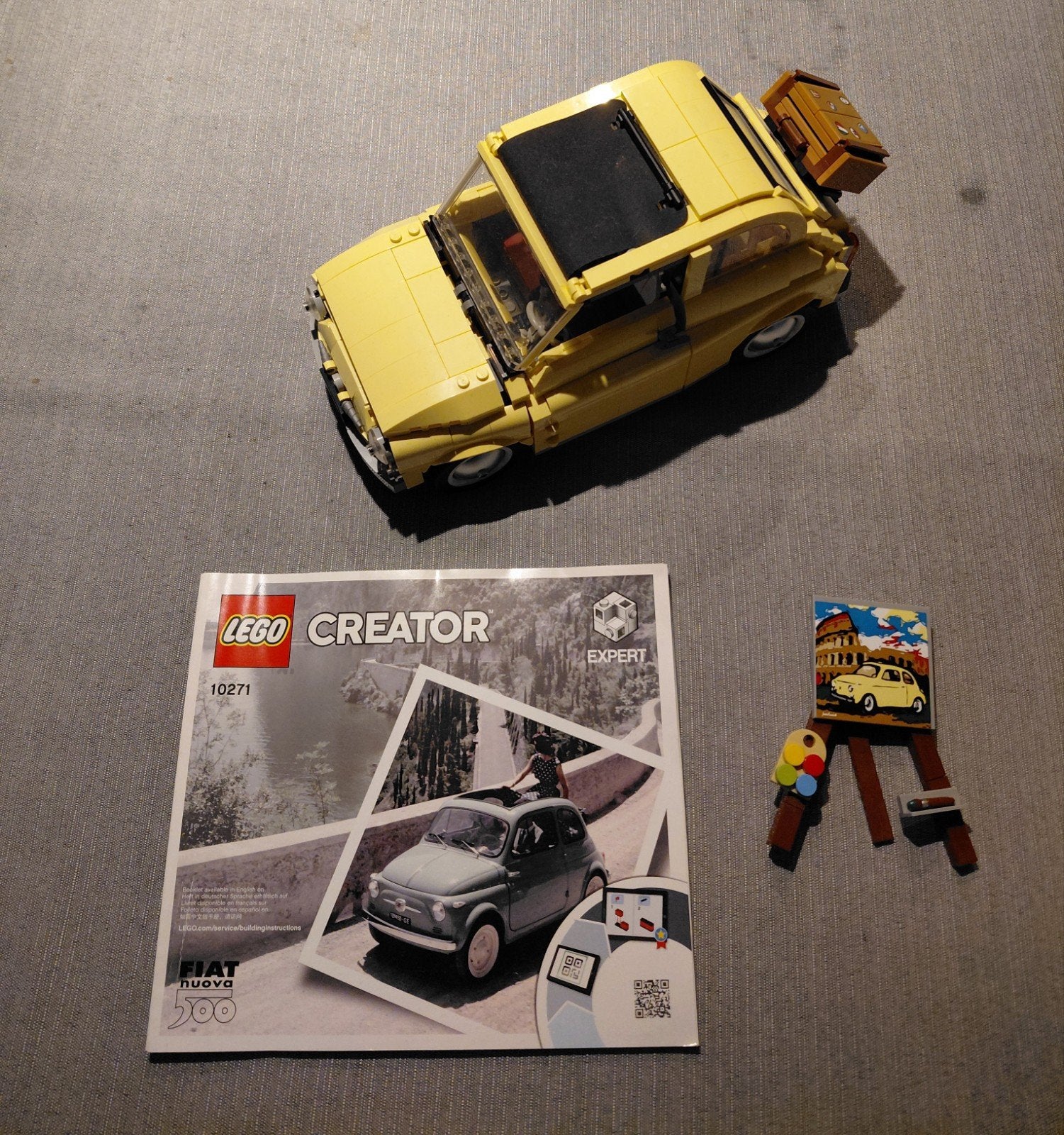 LEGO Creator Expert Fiat 500 (10271) - Zo goed als nieuw, Ophalen, Lego, Zo goed als nieuw, Inclusief instructies