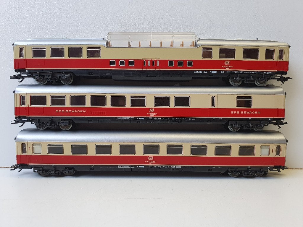 MARKLIN H0 3 stuks TEE/IC wagens 4097+4098+4099, Wisselstroom, Gebruikt, Wagon, Ophalen of Verzenden