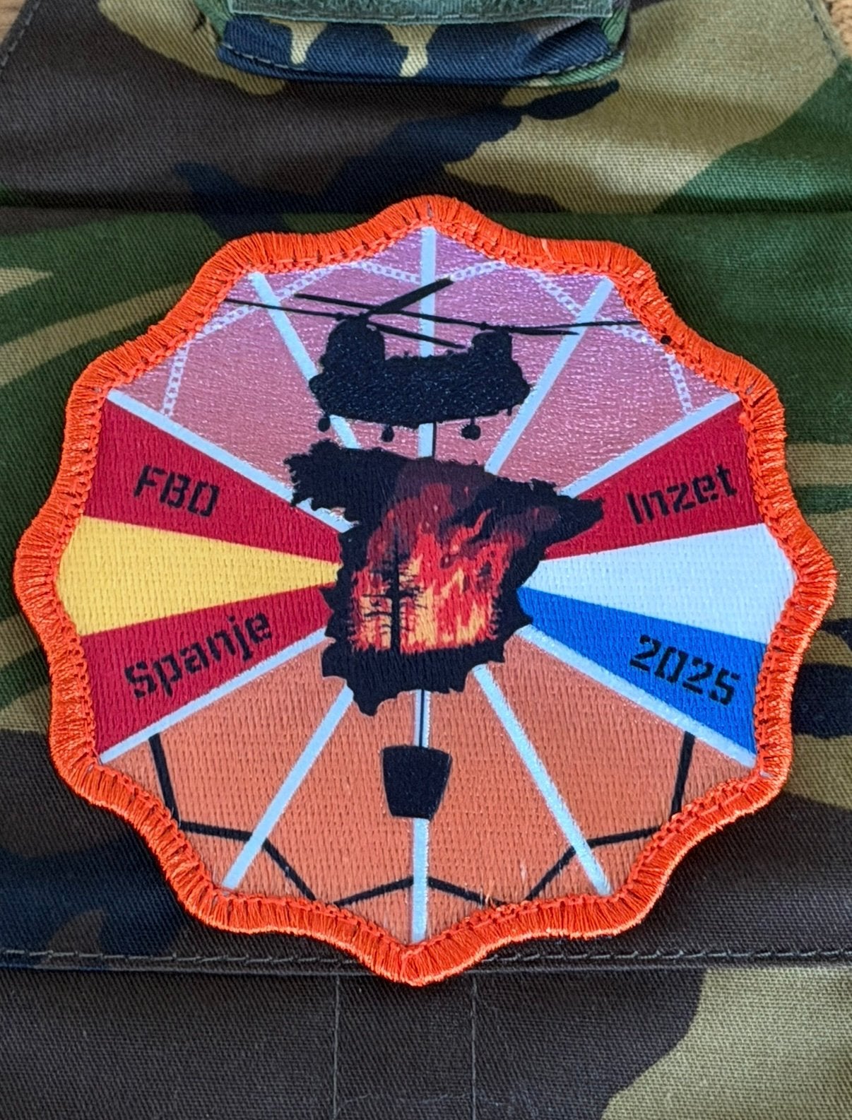 298 SQN inzet FBO Spanje 2025, Verzenden, Nieuw, Patch, Badge of Embleem