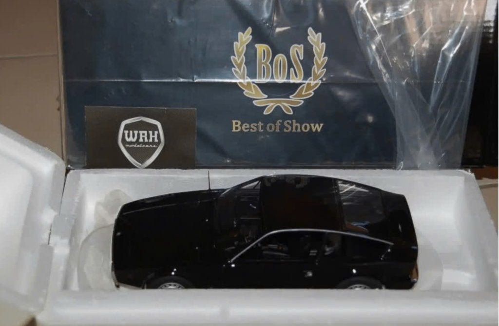 1:18 ALFA ROMEO JUNIOR ZAGATO black BOS184 BOS models WRH, Verzenden, Zo goed als nieuw, Auto, Overige merken