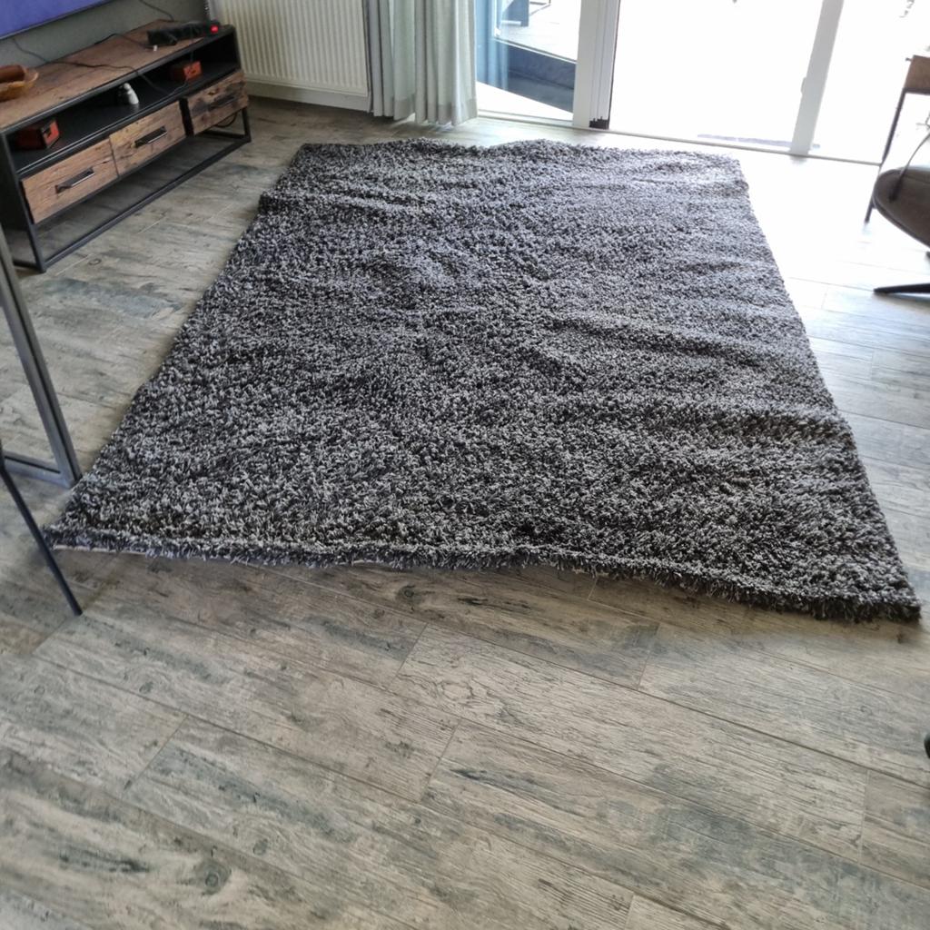 Luxus Antraciet Tapijt - 200x290 cm, Ophalen, 200 cm of meer, Grijs, Zo goed als nieuw