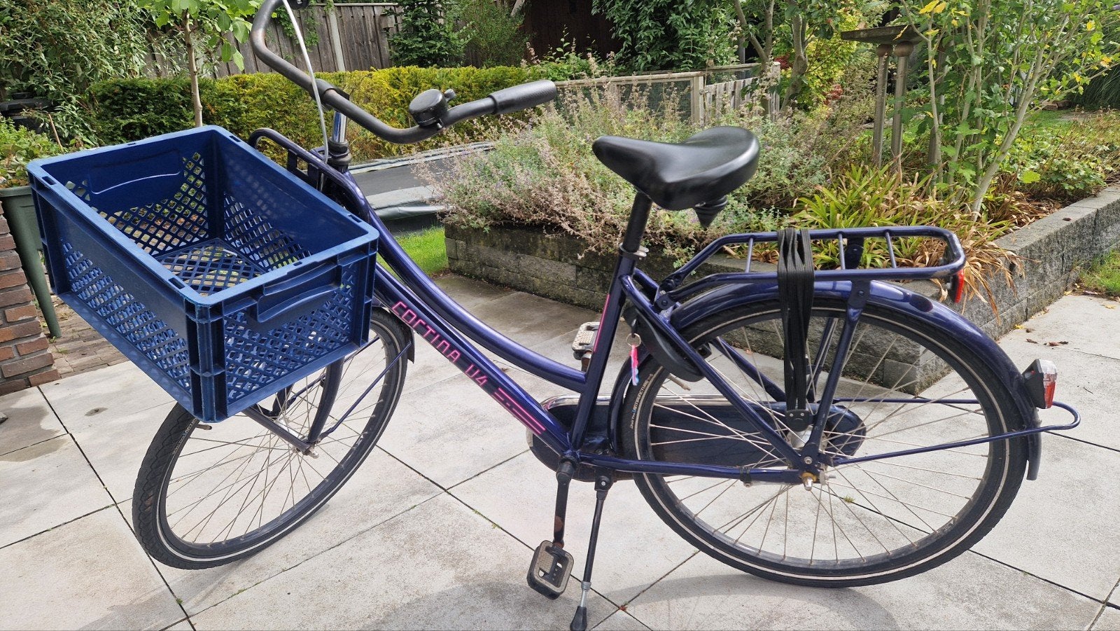 Cortina U4 Transportfiets - Blauw/Roze - 26 inch, Terugtraprem, Ophalen, Overige merken, 53 tot 56 cm
