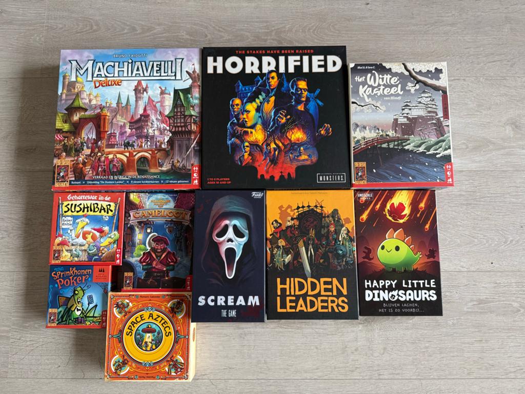 10 verschillende bordspellen - Diverse genres, Hobby en Vrije tijd, Gezelschapsspellen | Bordspellen, Vijf spelers of meer, Ophalen