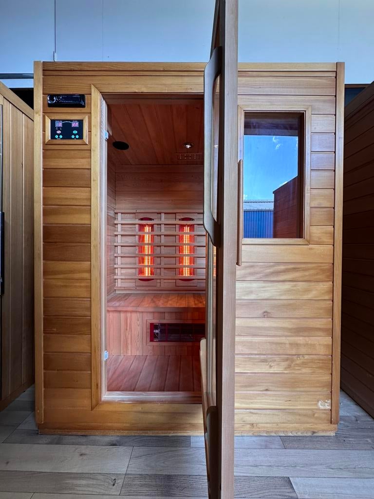 COMBI SAUNA INFRAROOD MET OPGIETKACHEL GRATIS BEZORGD! 🚚