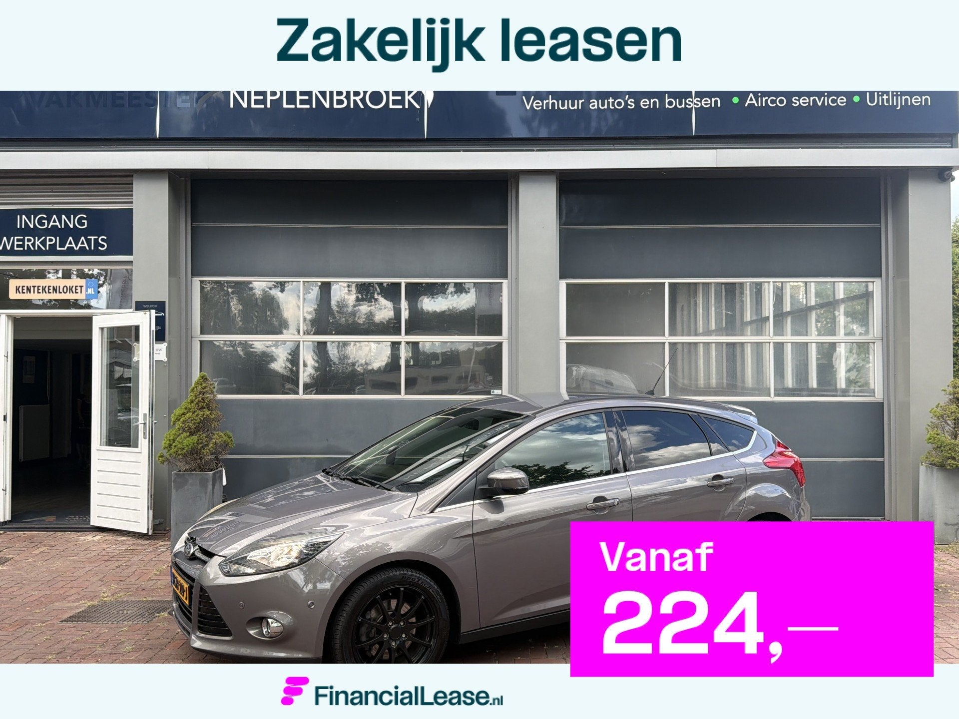 Ford Focus 1.6 EcoBoost Titanium Pdc,Navi,17Inch,Cv Bj 2014, Stof, Gebruikt, Zwart, 4 cilinders