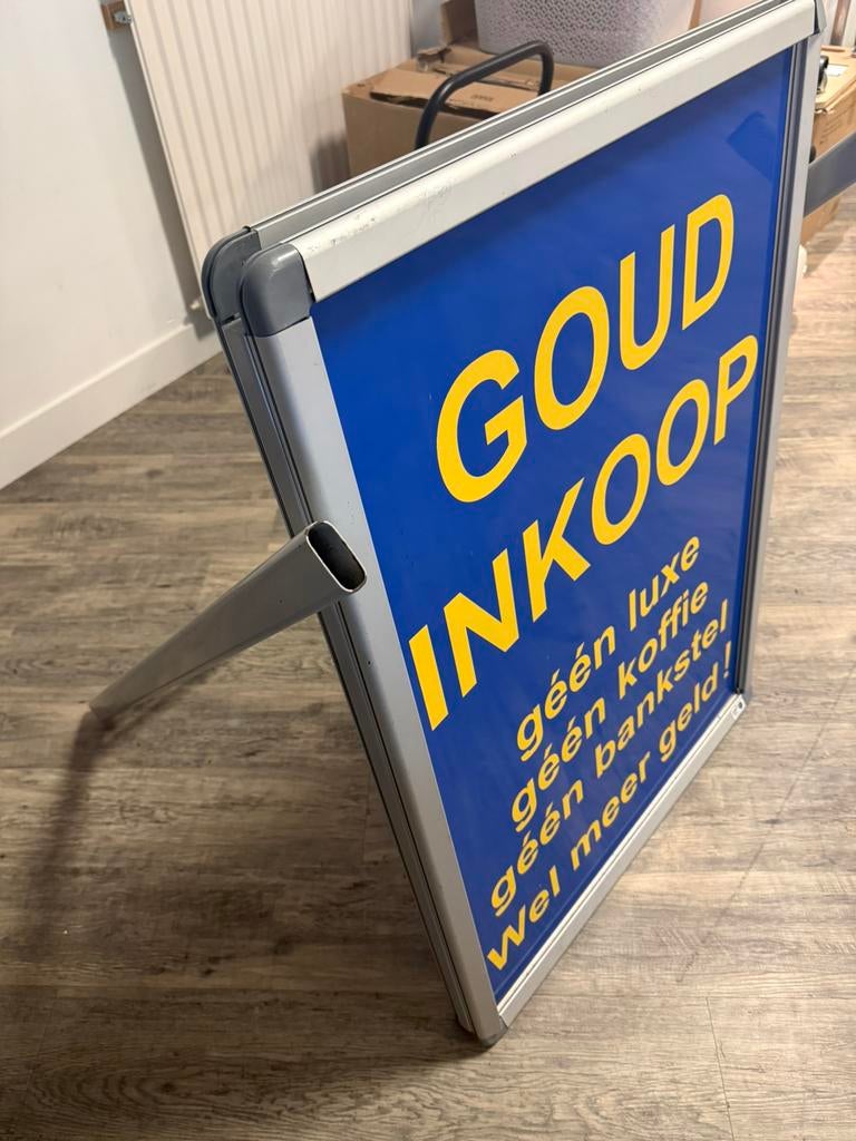 B1 Stoepbord / Reclamebord ijzer/metaal 50€, Ophalen