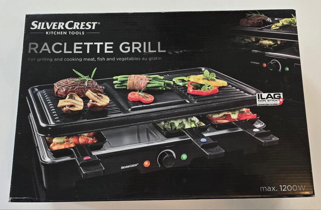 Silvercrest Raclette en Gourmet Grill, als nieuw, Ophalen of Verzenden, 8 personen of meer