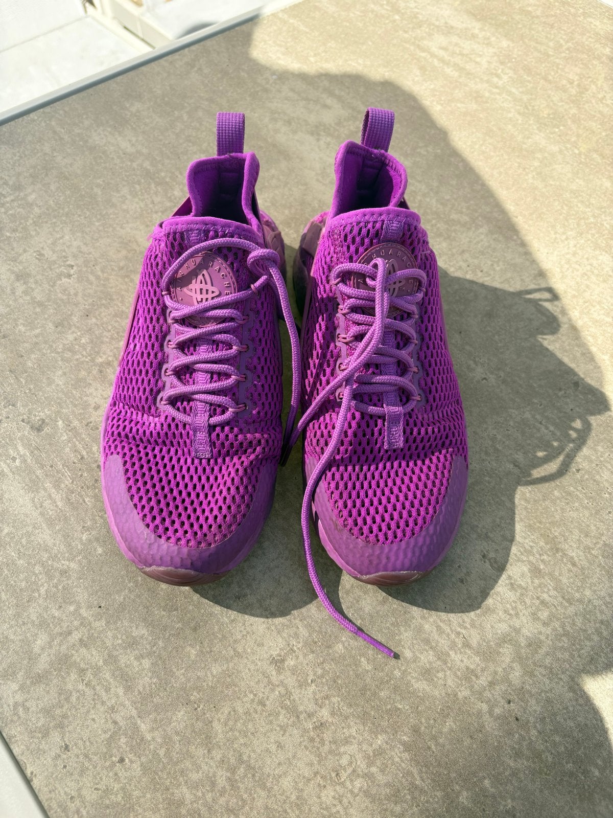 Nike Huarache paarse sneakers - Maat 37.5, Ophalen of Verzenden, Gedragen, Overige kleuren, Sneakers of Gympen