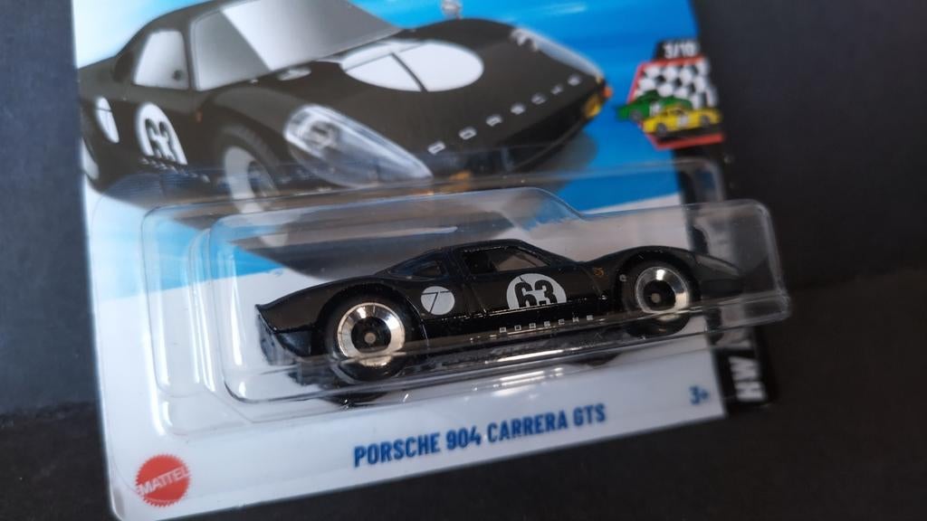Porsche 904 Carrera GTS 1:64 3inch Hotwheels Pol, 1186 MJ 1 NL, Auto, Verzenden, Nieuw