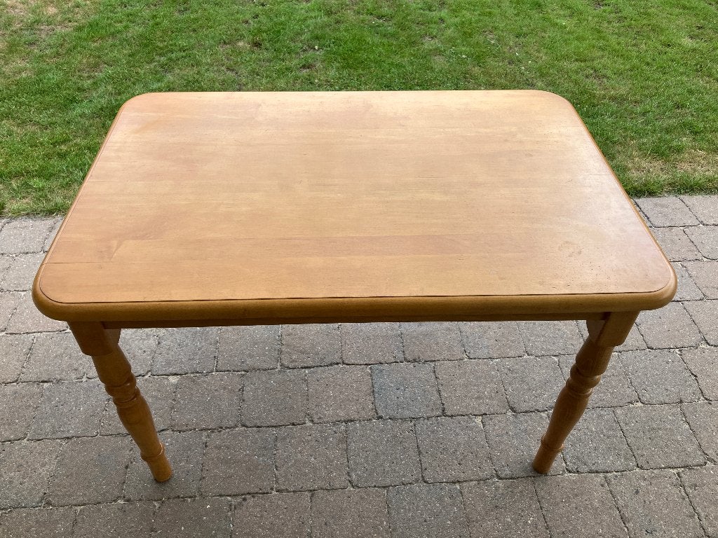 Licht eiken houten tafel, Gebruikt, 100 tot 150 cm, Eikenhout, Vier personen