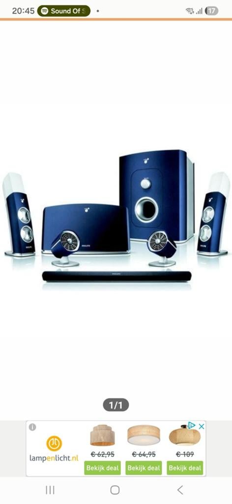 Philips ambx game set, Audio, Tv en Foto, Home Cinema-sets, Philips, 70 watt of meer, Ophalen of Verzenden, Zo goed als nieuw