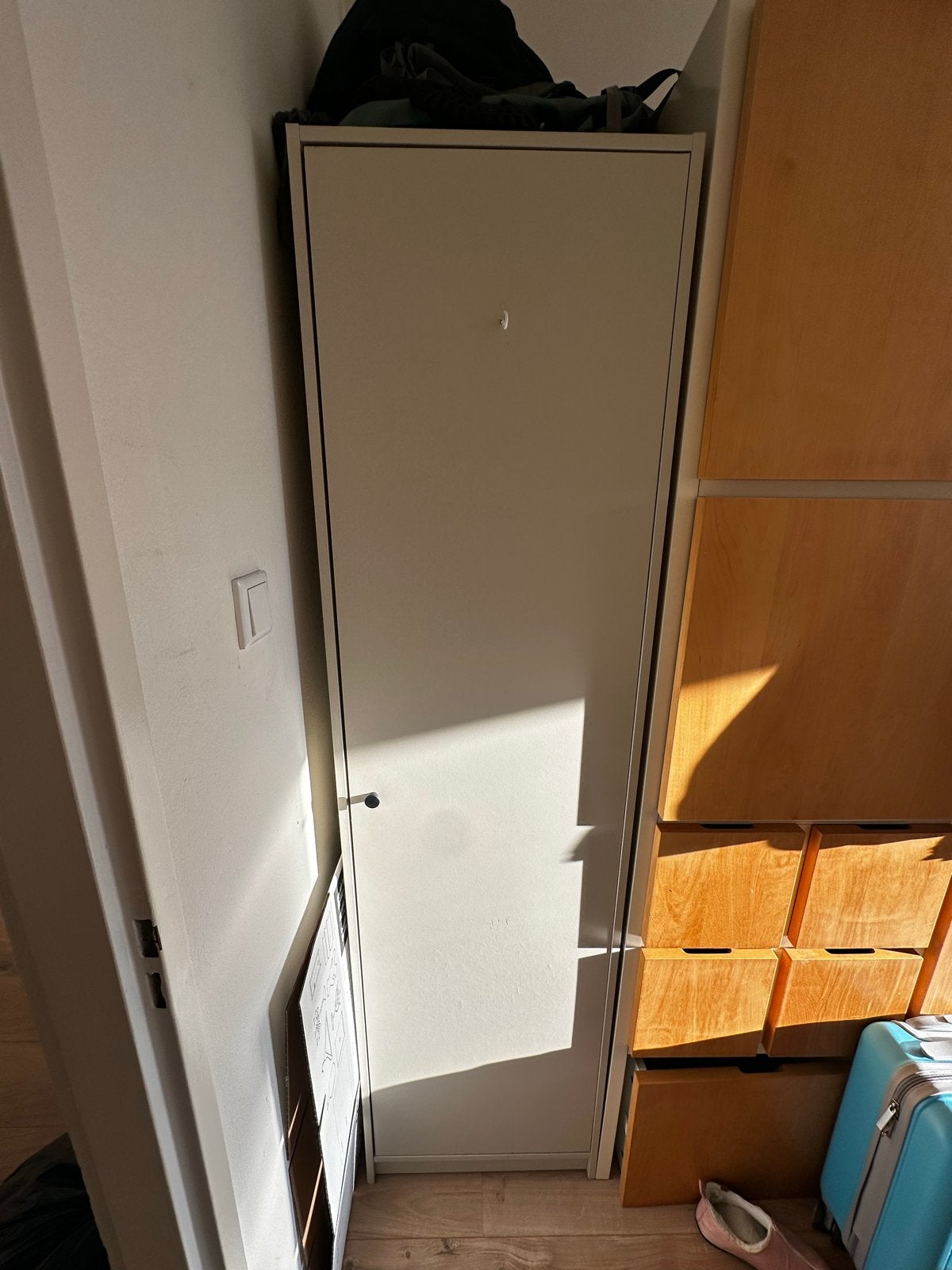 IKEA Gursken Hangkastje - Lichtbeige Kledingkast, Ophalen, Minder dan 50 cm, Zo goed als nieuw, 150 tot 200 cm