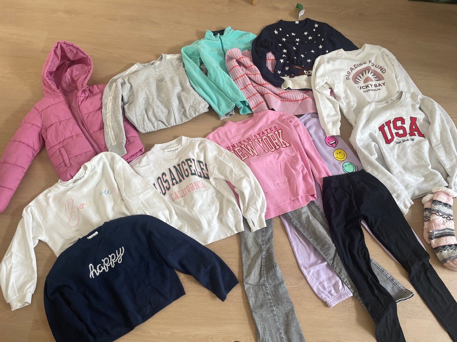 Meisjeskleding pakket 140-164 WE, Name It, H&M, Primark, Ophalen, Zo goed als nieuw, Meisje, Setje