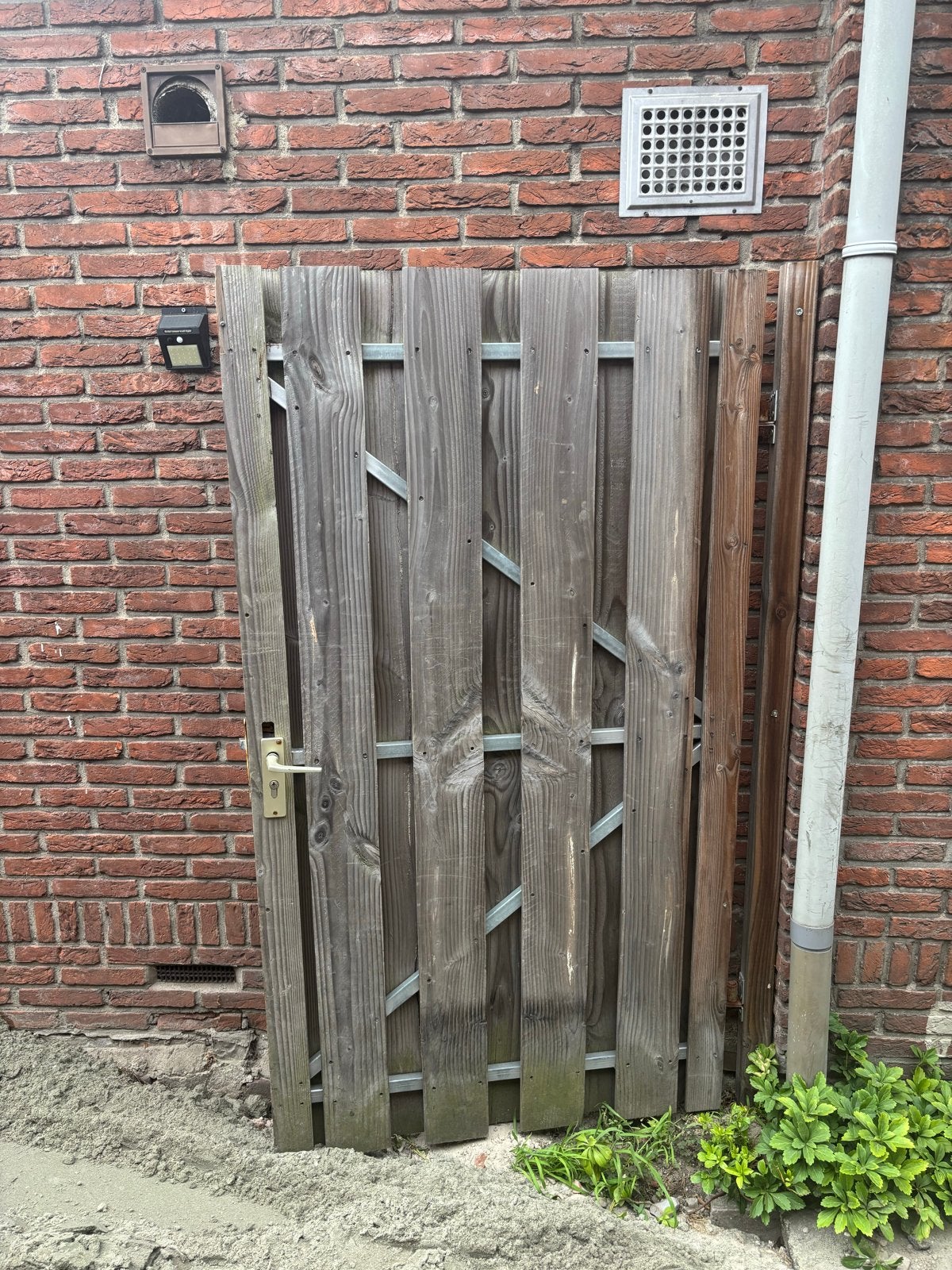 Houten tuinpoort, Ophalen, Gebruikt, 80 tot 100 cm, Minder dan 200 cm