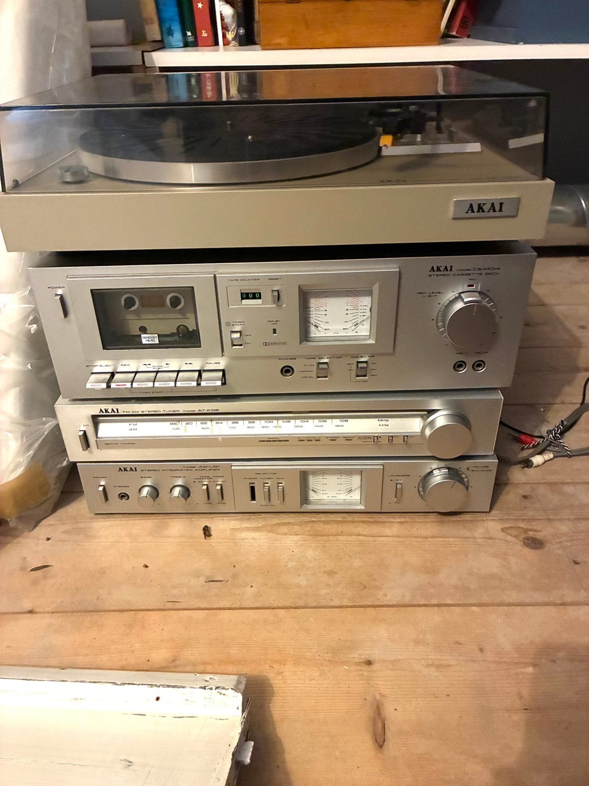 Akai stereo installatie met boxen, Gebruikt, Losse componenten, Akai, Ophalen