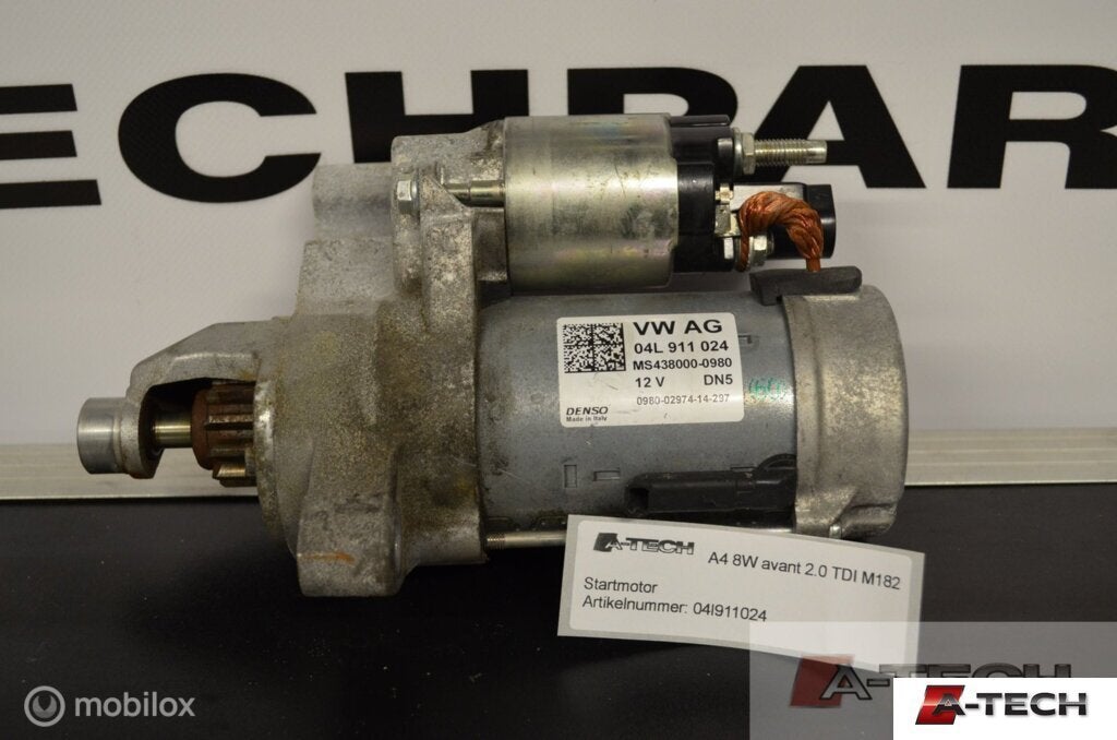 Startmotor Audi A4 Avant B9 2.0 TDI ('15-'18) 04l911024, Auto-onderdelen, Audi, Gebruikt, Audi, Ophalen of Verzenden