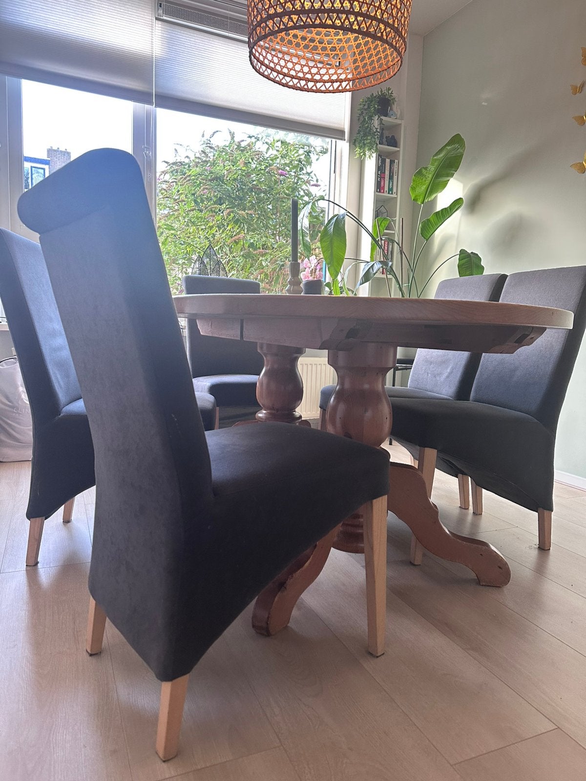 Eetkamerstoelen, Huis en Inrichting, Ophalen, Gebruikt, Grijs, Vijf, Zes of meer stoelen