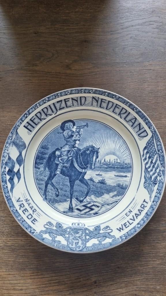 Keramisch herdenkingsbord Société Céramique, Ophalen of Verzenden