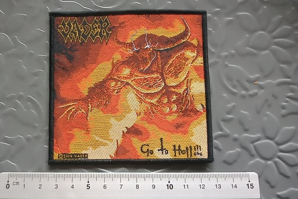 Vader vrij mooie go to hell patch v8 metal bd, Ophalen of Verzenden, Nieuw, Kleding