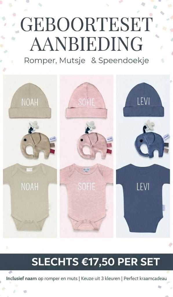 Geboorteset kraamkado geboorte romper met naam, Ophalen of Verzenden, Nieuw, Kraamcadeau
