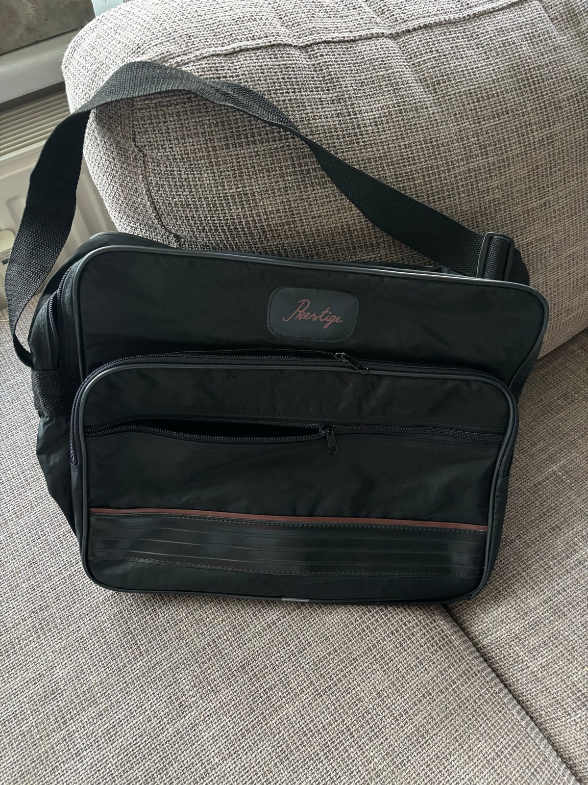 Zwarte laptoptas / schoudertas 'Prestige', Ophalen of Verzenden, Gebruikt, Zwart, Overige merken