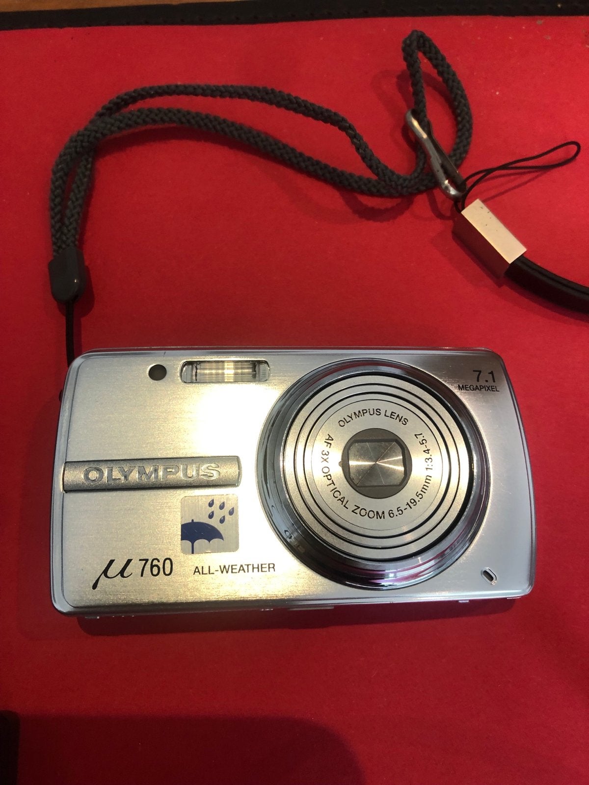 Olympus µ 760 All-Weather Compactcamera met accessoires, Ingebouwde flitser, Gebruikt, Ophalen of Verzenden, Olympus