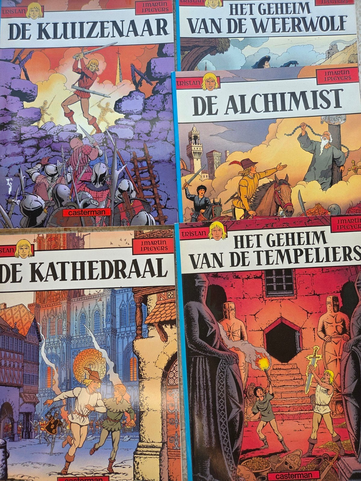 tristan (5x)-1 t/m 4+6, Meerdere stripboeken, Ophalen of Verzenden, Gelezen