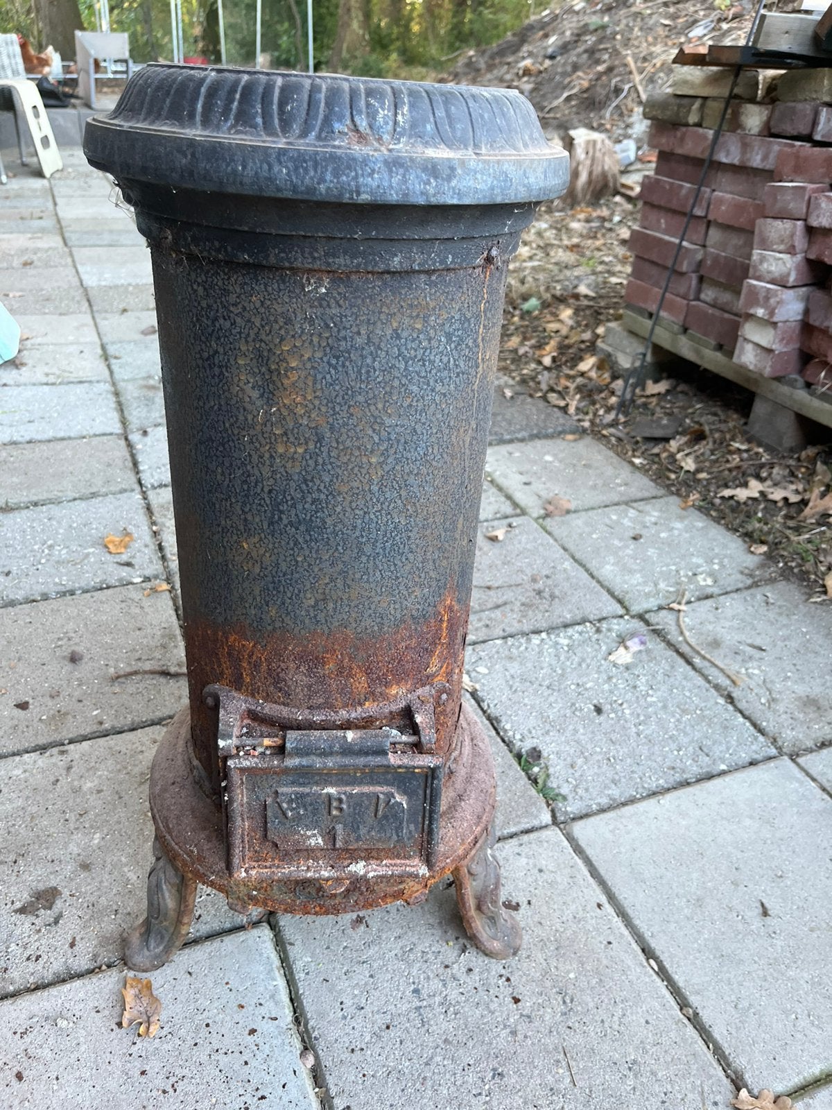 Kachel, duveltje., Ophalen, Gebruikt