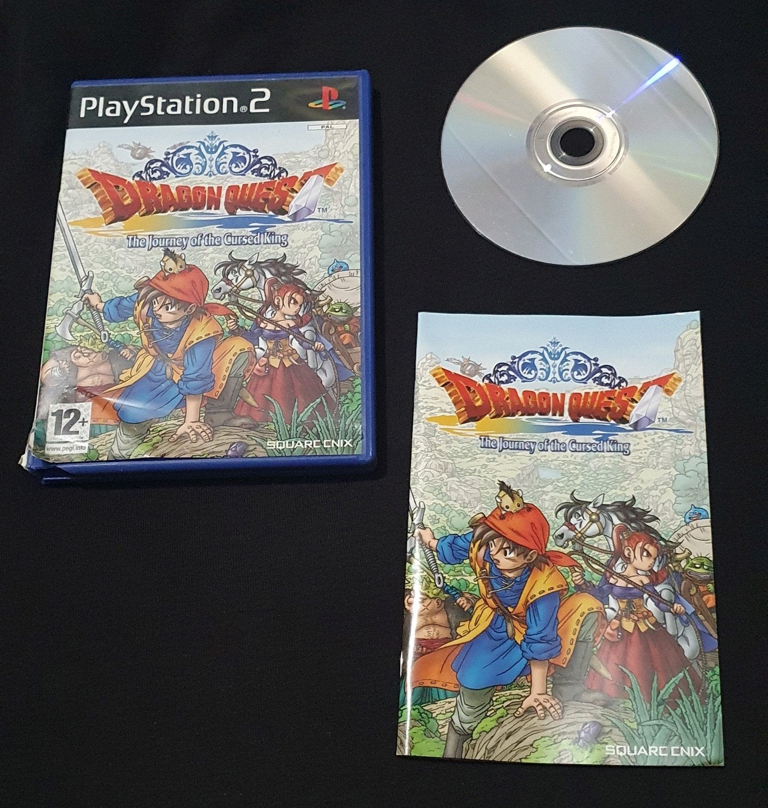 Dragon Quest The Journey Of The Cursed King - Playstation 2, Gebruikt, 1 speler, Ophalen of Verzenden, Role Playing Game (Rpg)