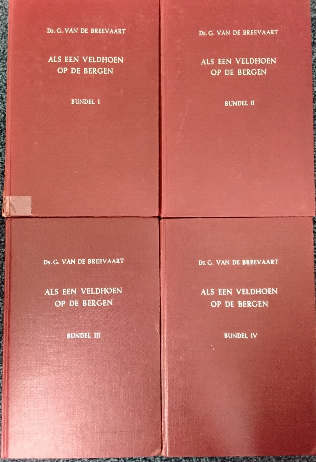 Ds. G. van de Breevaart - Als een veldhoen op de bergen 1-4, Boeken, Gelezen, Ds. G. van de Breevaart, Christendom | Protestants