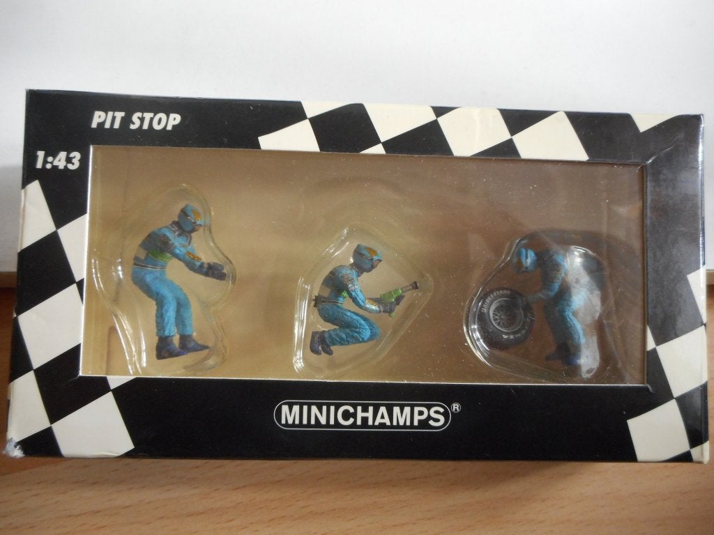 Minichamps F1 Formula 1 Pit Crew Tyre Change Set, Ophalen of Verzenden, Nieuw, Auto, MiniChamps