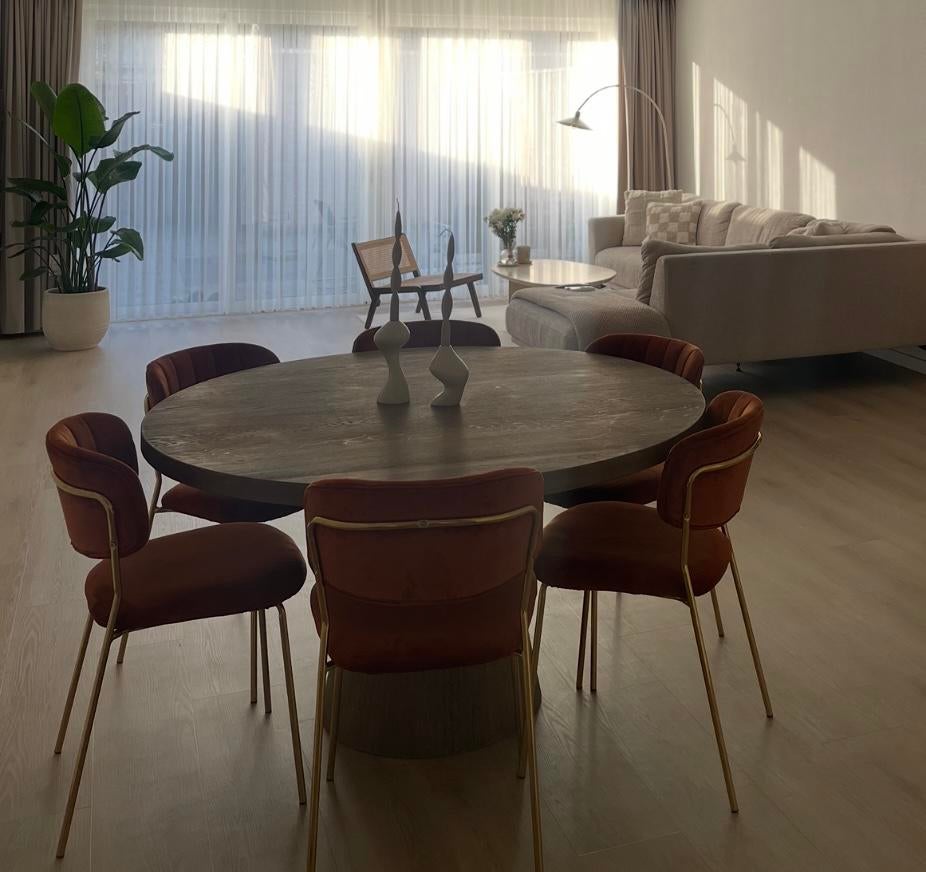 Oranje / goud eetkamerstoelen van Zitmaxx, Ophalen, Zo goed als nieuw, Overige kleuren