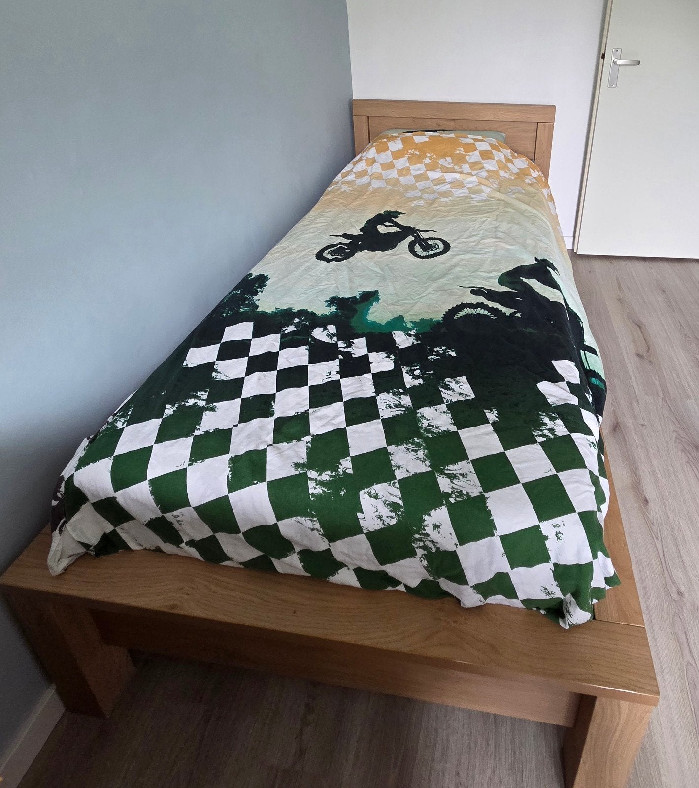 1 persoons bed 90x200, Huis en Inrichting, Ophalen, Strak, Gebruikt, 90 cm