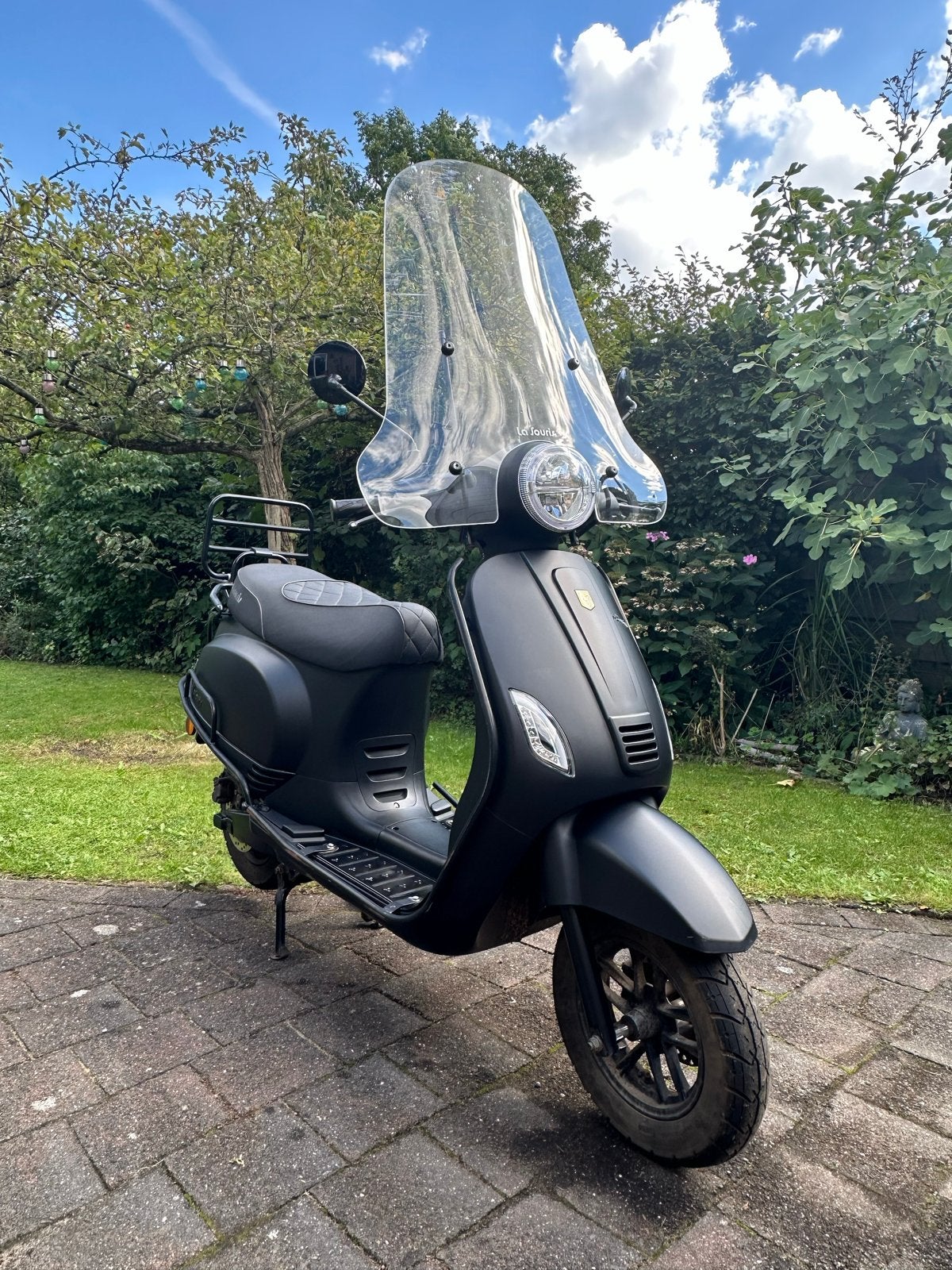 Ekectrische scooter La Souris geel kenteken mat zwart, Fietsen en Brommers, Snorfietsen en Snorscooters, Gebruikt, Elektrisch