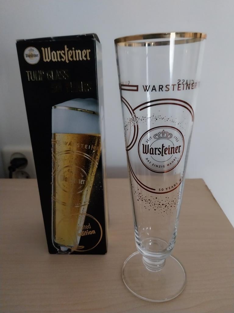 WARSTEINER JUBILEUMGLAS  NIEUW, Ophalen of Verzenden, Nieuw, Glas of Glazen, Overige merken
