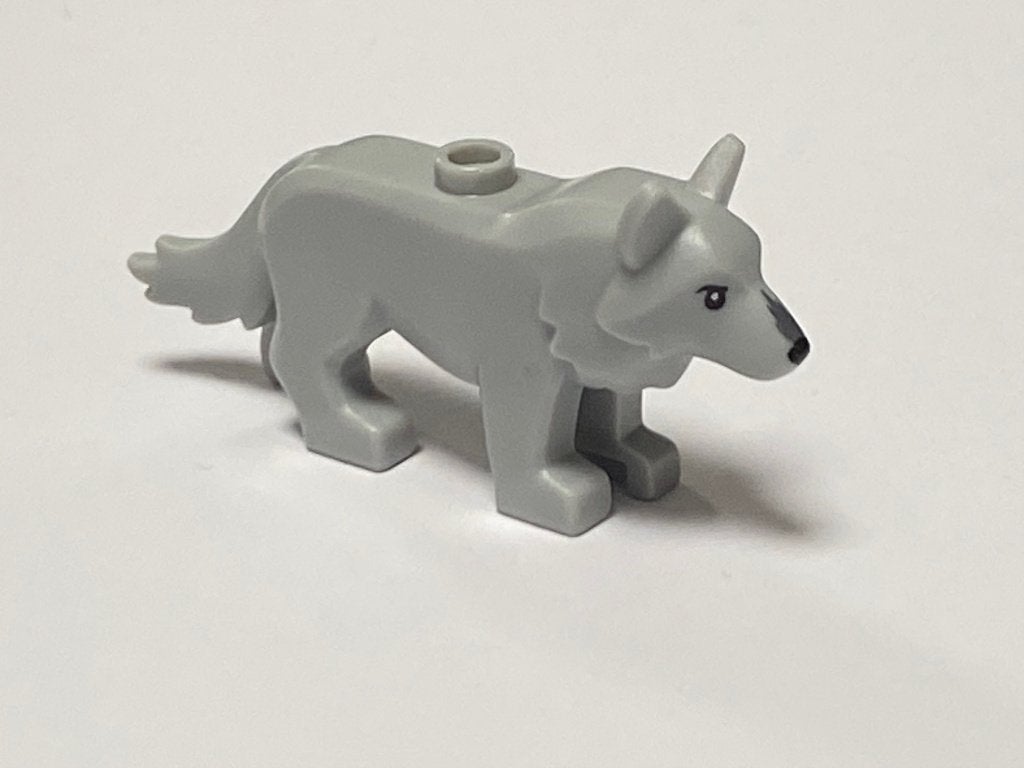 Lego nieuwe lichtgrijze wolf, Overige thema's, Lego, Overige typen, Nieuw
