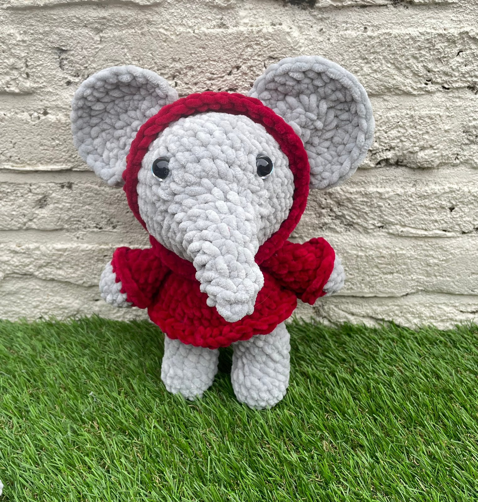 Handgehaakte olifant knuffel pluche-28cm, Kinderen en Baby's, Speelgoed | Knuffels en Pluche, Overige merken, Nieuw, Middelgroot (20 tot 80 cm)