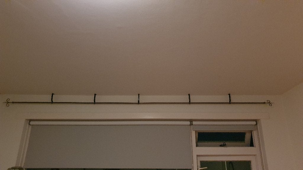gordijnrails, Ophalen, Inclusief montageonderdelen, 320 cm, Bruin