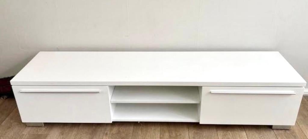 Tv meubel 180, Huis en Inrichting, Kasten | Televisiemeubels, Ophalen, Overige materialen, Hoogglans wit, 150 tot 200 cm