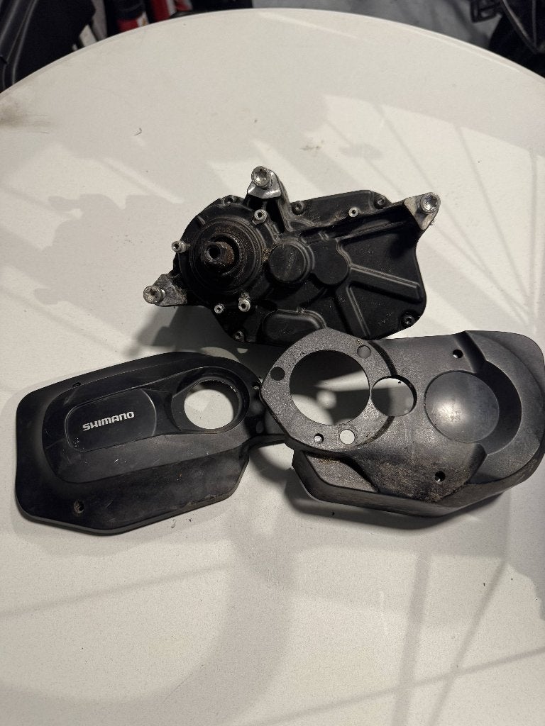 Shimano Steps DU-E5000 Motor met crank en motorkappen, Elektrische fiets, Gebruikt, Ophalen of Verzenden, Motor