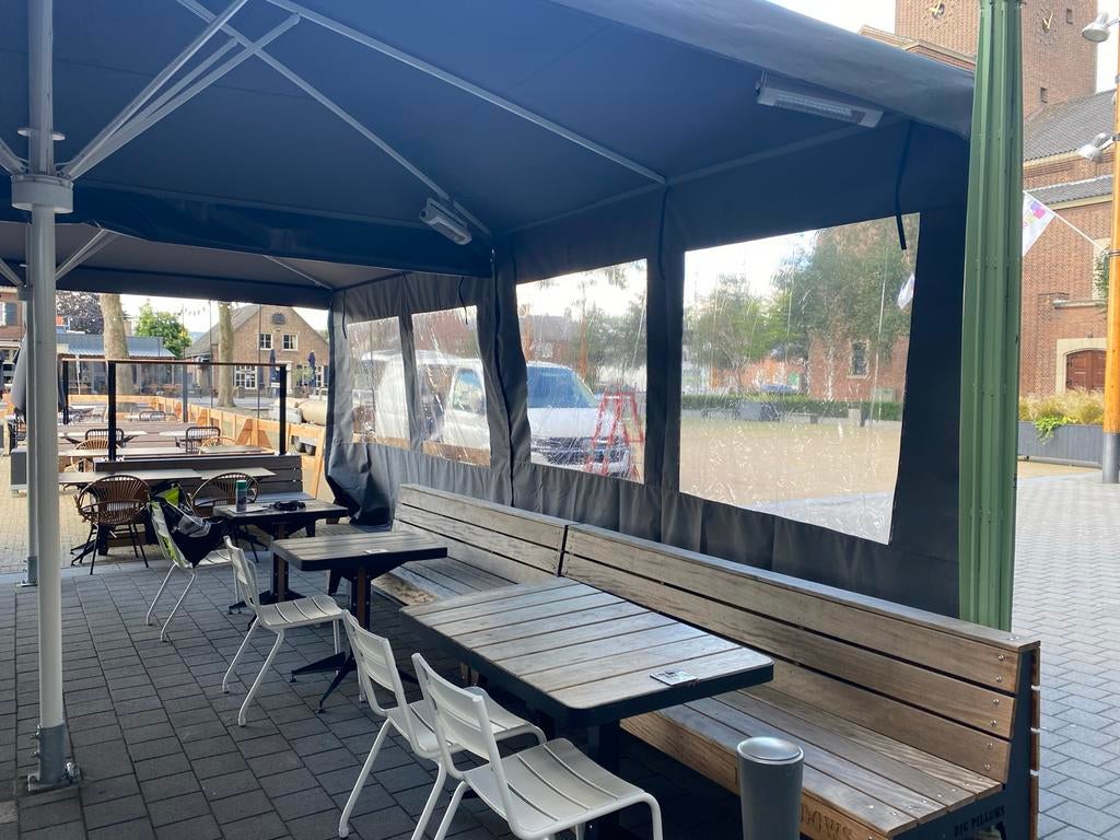 Waterdichte Horeca Parasols & Terrasoverkappingen, Overige typen, Nieuw, Ophalen of Verzenden, Waterdicht