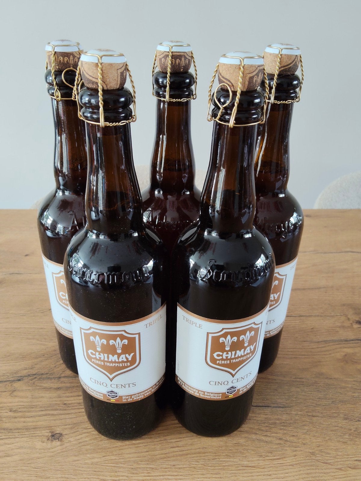 4 flessen Chimay Tripel trappistenbier 75cl, Ophalen of Verzenden, Nieuw, Flesje(s), Overige merken